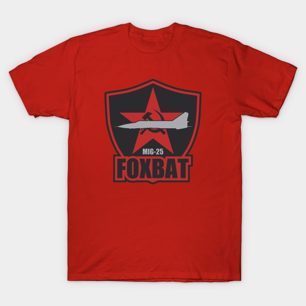 Mig-25 Foxbat Patch T-Shirt by TCP